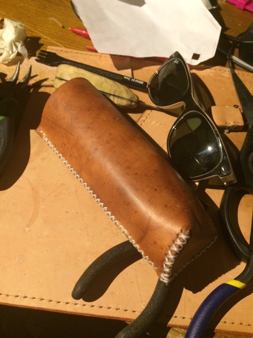 Leather Sunglasses Case