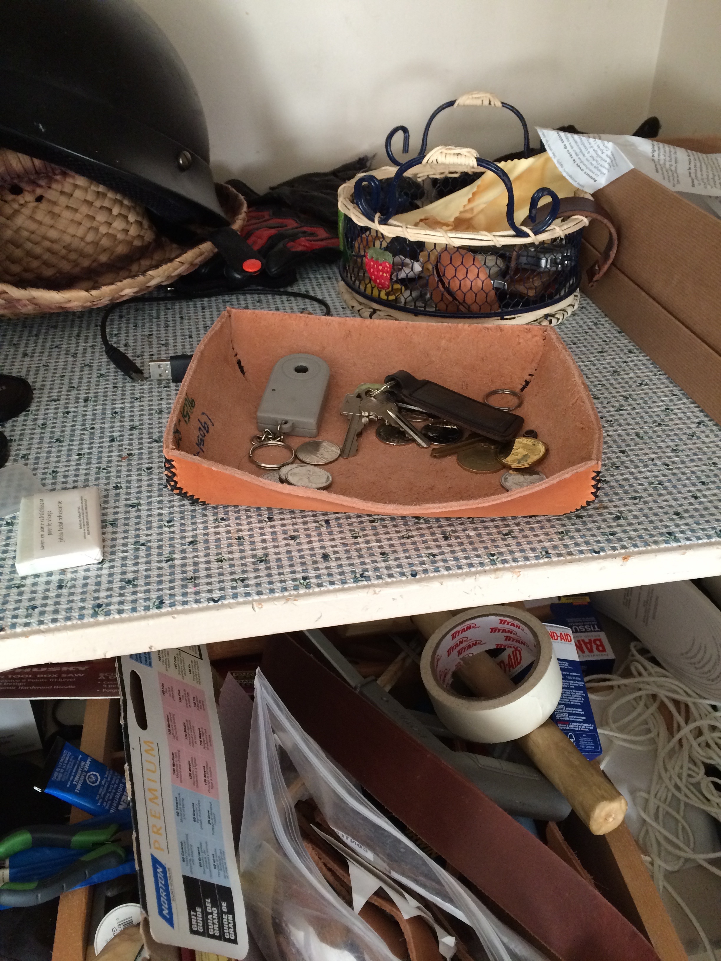 Leather Valet Tray